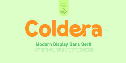 Coldera Font Poster 1