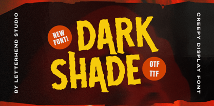 Dark Shade Font Poster 1