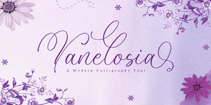 Vanelosia Font Poster 1