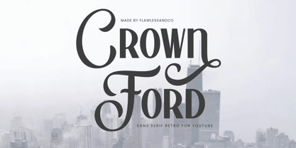 Crown Ford Font Poster 1