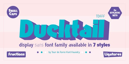 Ducktail Font Poster 1