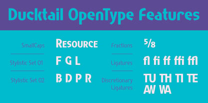 Ducktail Font Poster 10