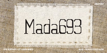 Mada693 Font Poster 1