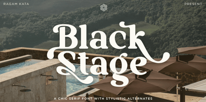 Black Stage Font Poster 1