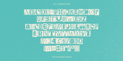 The Ransom Notes Font Poster 9