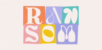 The Ransom Notes Font Poster 6