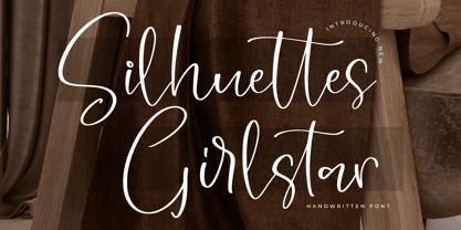 Silhuettes Girlstar Font Poster 1