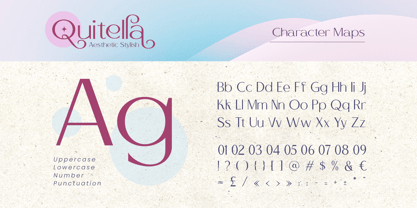 Quitella Font Poster 2