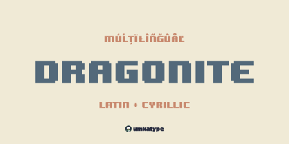 Dragonite Font Poster 1