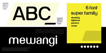 Mewangi Font Poster 2