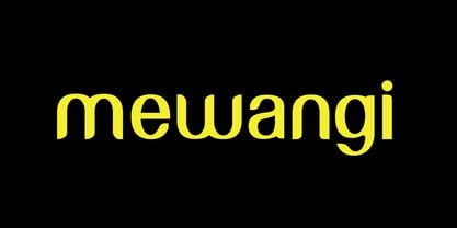 Mewangi Font Poster 1