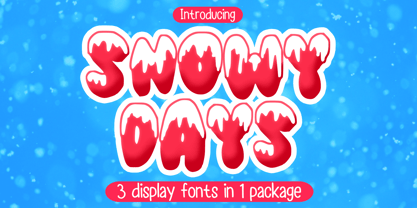 Snowy Days Font Poster 1