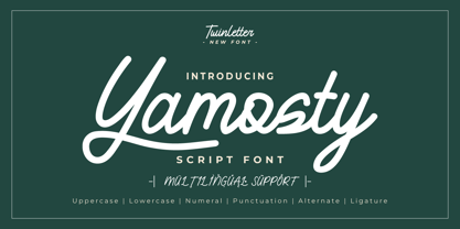 Yamosty Font Poster 1