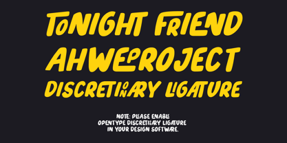 Tonight Friend Font Poster 5
