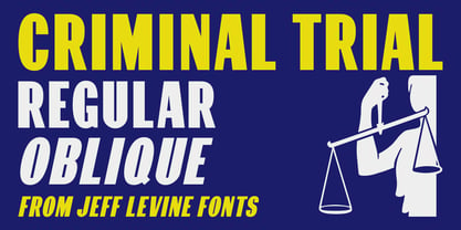 Criminal Trial JNL Font Poster 1