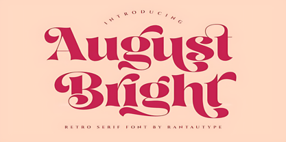 August Bright Font Poster 1