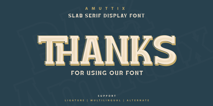 Amuttix Font Poster 10