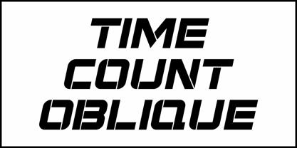 Time Count JNL Font Poster 4