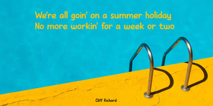 Six Week Holiday Font Poster 2