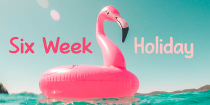 Six Week Holiday Font Poster 1