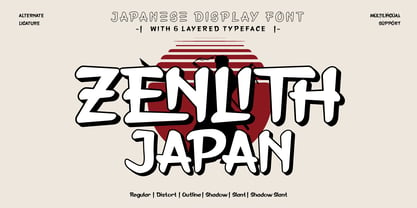 Zenlith Japan Font Poster 1
