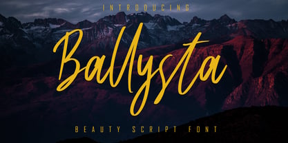 Ballysta Font Poster 1