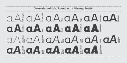 Geometrico Slab Font Poster 2