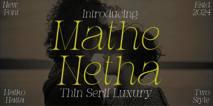 Mathe Netha Font Poster 1