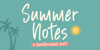 Summer Notes Font Poster 1