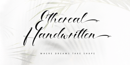 Ethereal Handwritten Font Poster 1