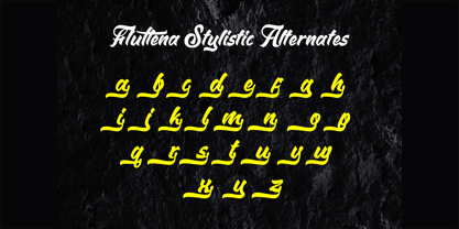 Fluttena Font Poster 8