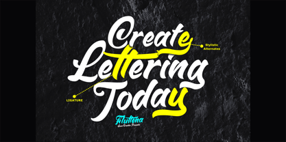 Fluttena Font Poster 4