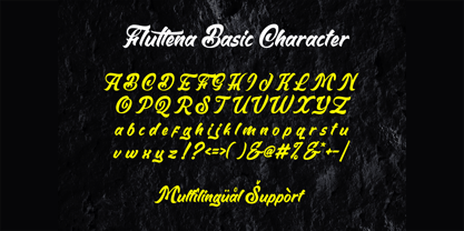 Fluttena Font Poster 7