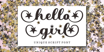 Hello Girl Font Poster 1