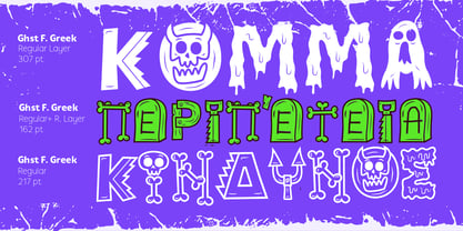 Ghostly Forest Greek Font Poster 5