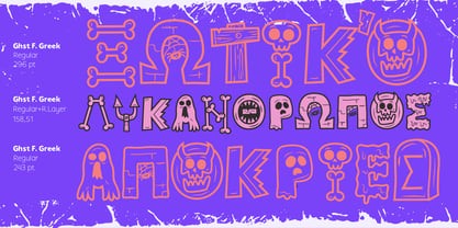 Ghostly Forest Greek Font Poster 3