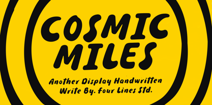 Cosmic Miles Font Poster 1