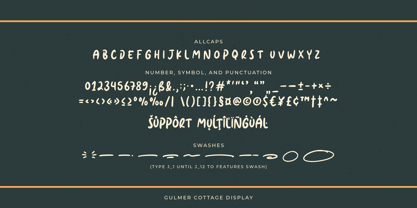 Gulmer Cottage Font Poster 11