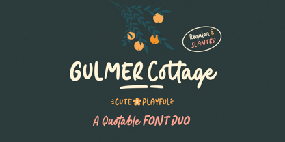 Gulmer Cottage Font Poster 1