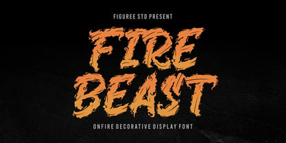 Fire Beast Font Poster 1