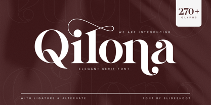 Qilona Font Poster 1