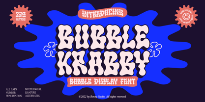 Bubble Krabby Font Poster 1