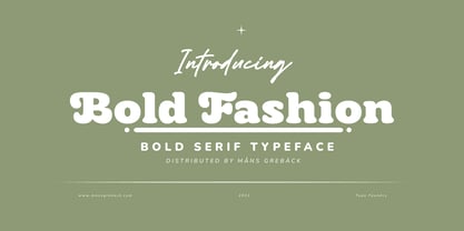 Bold Fashion Font Poster 1