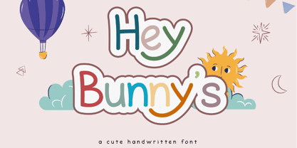 Hey Bunnys Font Poster 1