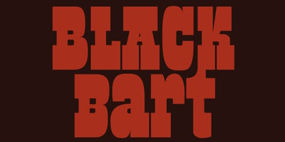 Black Bart Font Poster 1