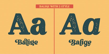 Balige Vintage Font Poster 4