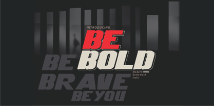 BE BOlD Font Poster 1