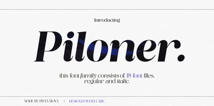 Piloner Font Poster 1