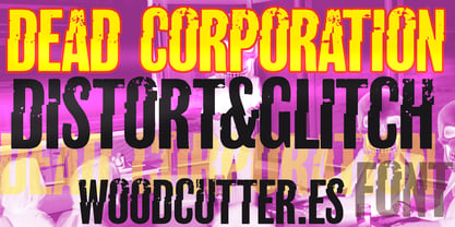 Dead Corporation Font Poster 1