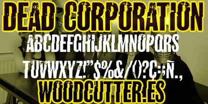 Dead Corporation Font Poster 3